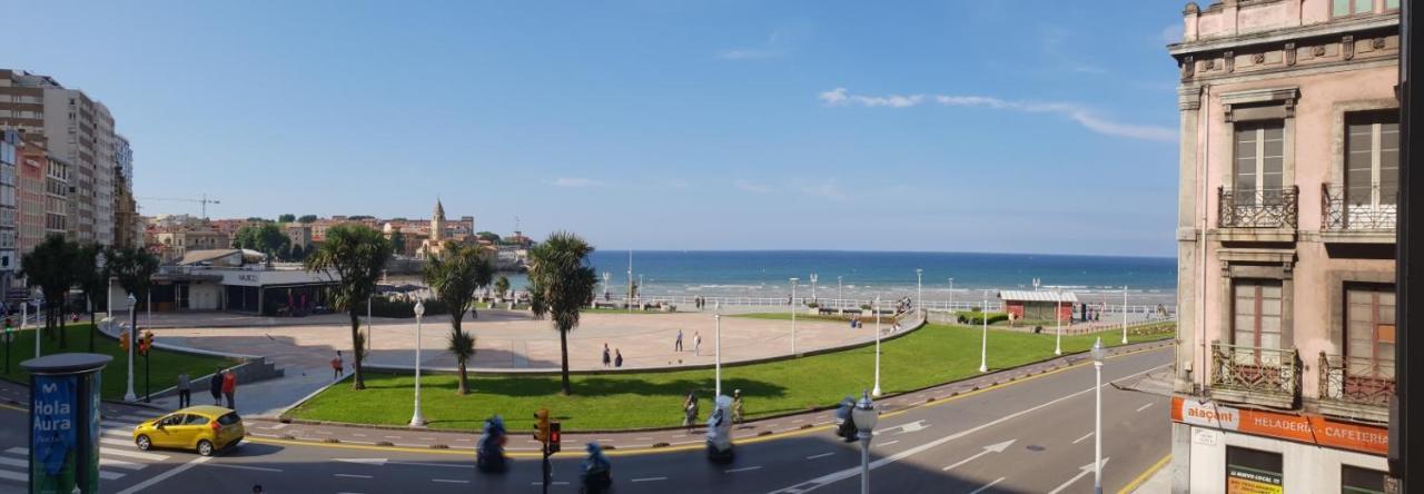 Apartamento Apartamento la Escalerona con vistas al mar Gijón Exterior foto